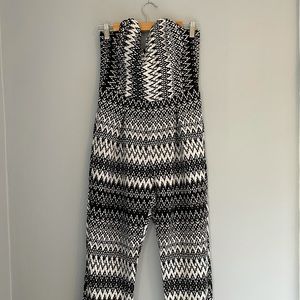 Black and white jumpsuit